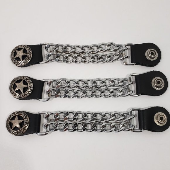 Interstate Leather Black Biker Motorcycle Vest 4XL-T - Picture 12 of 14